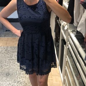 Large DEX Classic Navy Blue Women’s sexy dress size